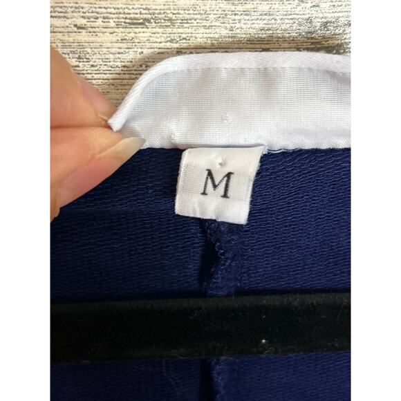 Bryn Walker Women's M navy blue long sleeve mini shirt dress fall winter boots - Picture 6 of 7